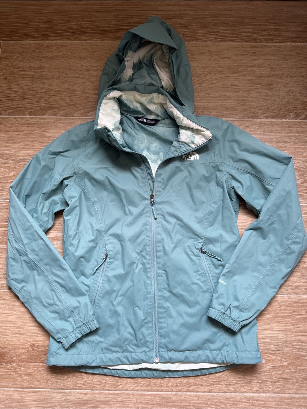 The North Face Women's Teal Hooded Ski/Snow Jacket